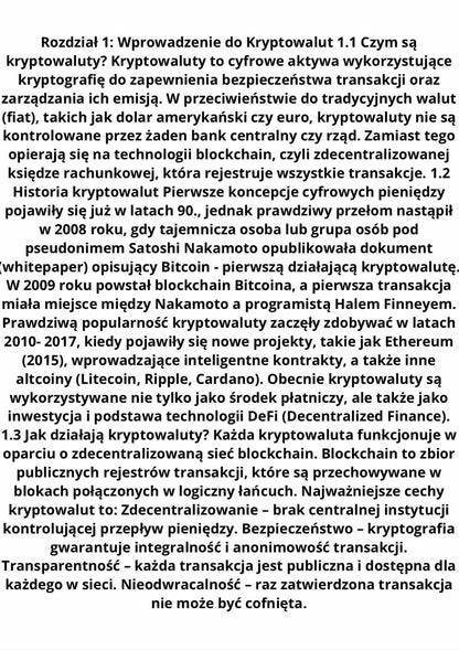 Gotowy e-Book- Kryptowaluty, Jak Zacząć